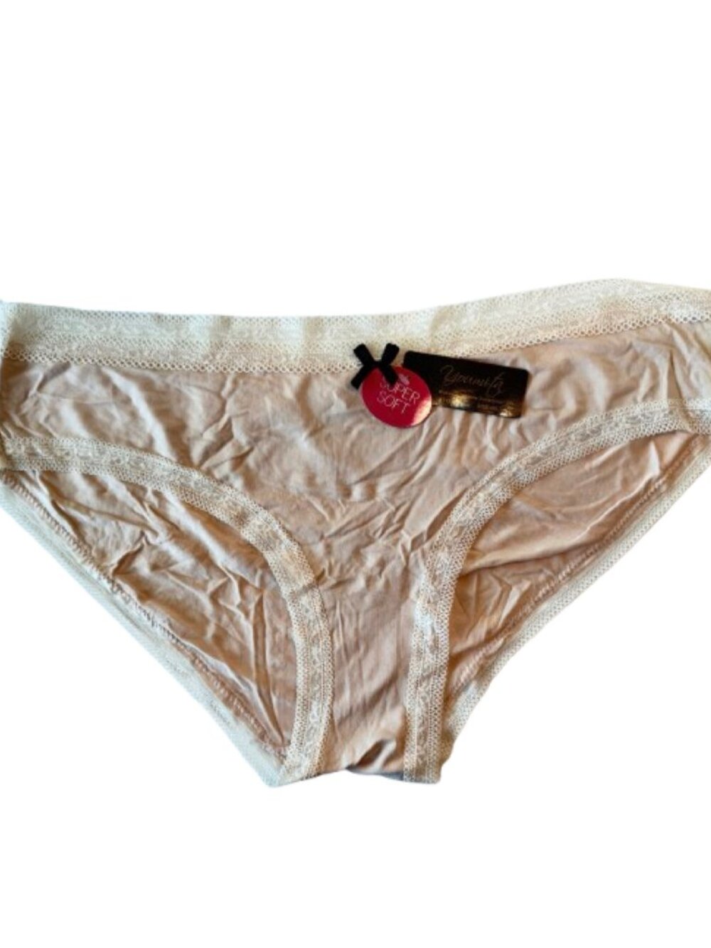 Plus Size 4XL Lace Bikini Panty Super Soft Nude NWT Youmita